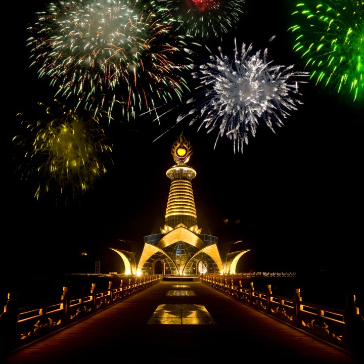 药师佛夜景